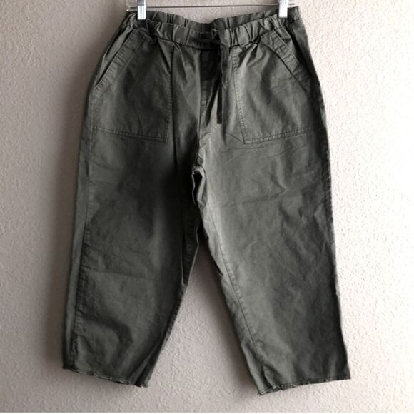 Women's, Pants, Cato, Medium, Olive green, Capris - Picture 2 of 5